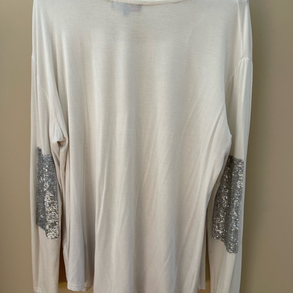 White too with silver patchwork elbows - Picture 2 of 3